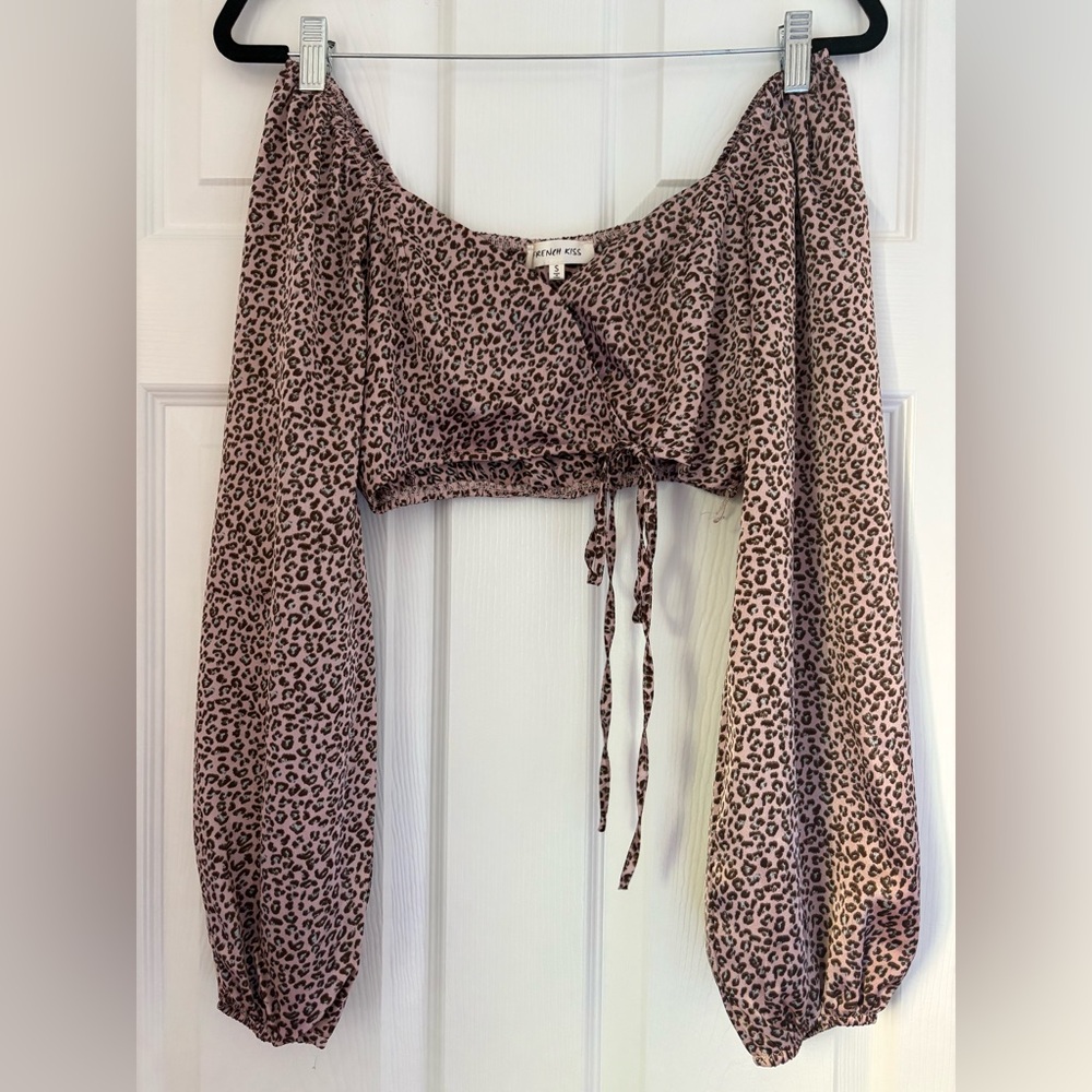 PrettyLittleThing Brown Leopard Print Blouse